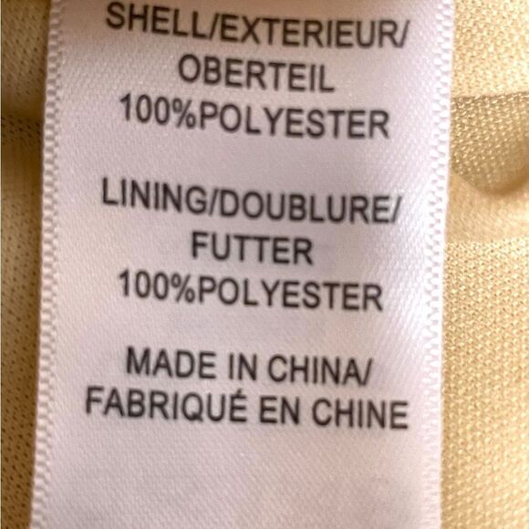 Hailey Logan Adrianna Papell Formal Gold Metallic Mini Ruffle Dress Size XS - Picture 7 of 8